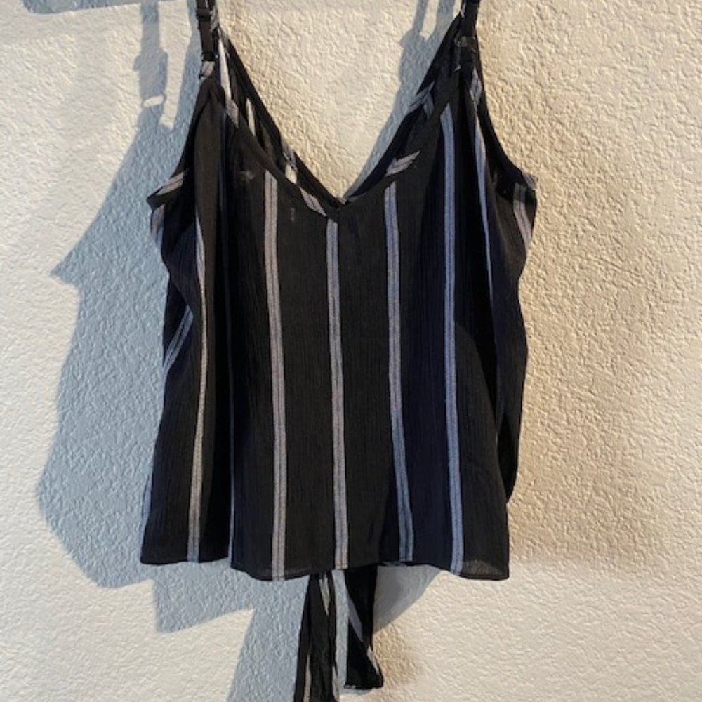 Striped button down top - Picture 2 of 2
